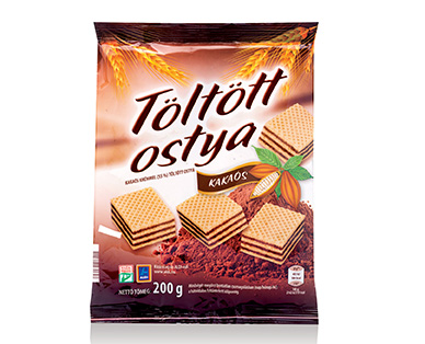 ALDI kakaós krémmel töltött ostya 200gr